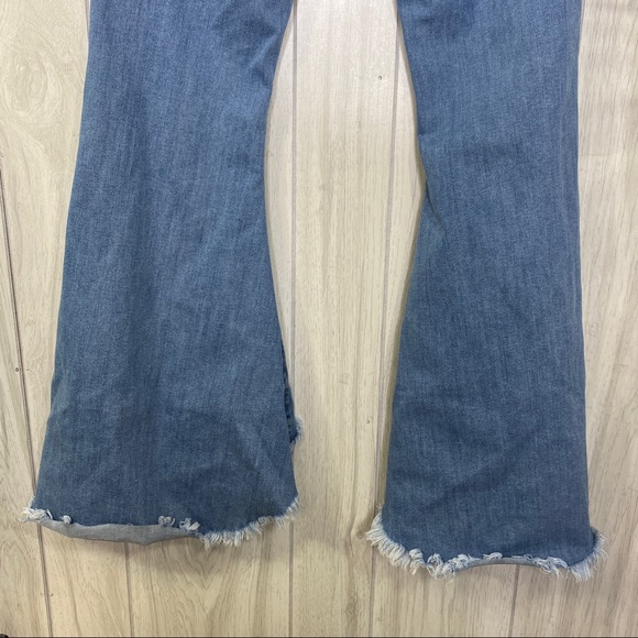 Mavi Jeans Larissa Mid Rise Flounce Fashion Flare Raw Hem Jeans size 27 - Picture 7 of 9
